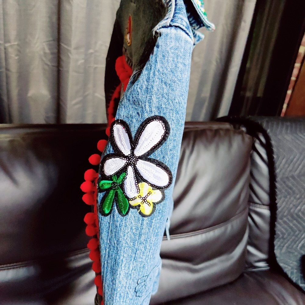 Handpainted Denim Jacket - Picture 5 of 16